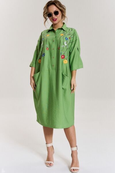 Платье женское 11181 зеленый